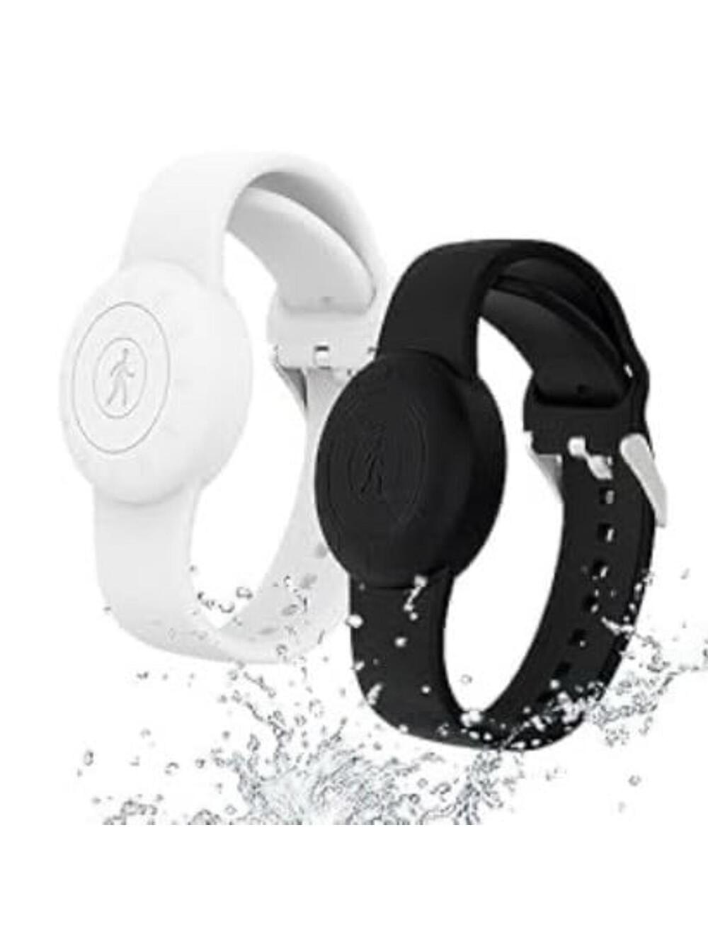 2 Waterproof Air Tag Bracelets for Kids
